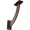 Ekena Millwork Bradford Steel Bracket, Hammered Brown 2"W x 9"D x 9"H BKTM02X09X09BRHBR - alternate 1